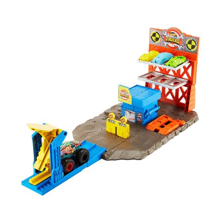 Mattel Oyuncak Hot Wheels Monster Trucks Patlama İstasyonu Oyun Seti HFB12
