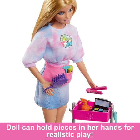 Mattel Oyuncak Barbie Stilist Bebekler Oyun Setleri HNK95 (Karışık Model 1 Adet)