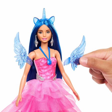 Mattel Oyuncak Barbie Mavi Saçlı Prenses Bebek HRR16