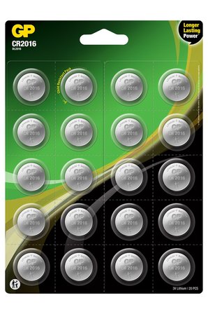 Cr2016-2Cai20 3V Lityum Pil (20 Li Paket)