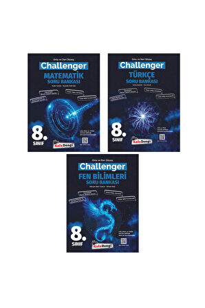 8.Sınıf Challenger Matematik Türkçe Fen Soru Bankası Seti KafaDengi Yayınları