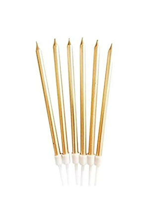 Pasta Mumu Altın Simli 6lı 13 Cm
