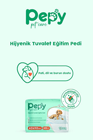 Kedi Ve Köpek Kullanımına Uygun Çiş Pedi Yatak Koruyucu 60x90cm + Evcil Hayvan Temizleme Mendili