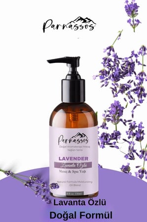 Parnassos Lavanta Masaj Yağı 150 ML – Rahatlatıcı Lavanta Aroması, İpeksi Doku ve Huzur Veren Masaj Deneyimi
