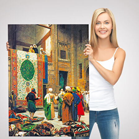 Jean Leon Gerome Halı Tüccarı Duvar Tablosu-6452