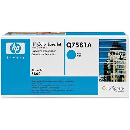 HP Q7581A (503A) Mavi Cyan Orjinal Toner Laserjet 3600