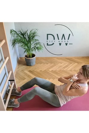 DizyWood Ahşap Jimnastik Duvar Barı – Duvara Monte Egzersiz Merdiveni