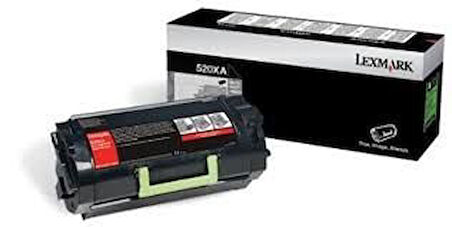 Lexmark 520XA Ekstra Yüksek Verimli Siyah Black Toner 52D5X00 MS811 / 812