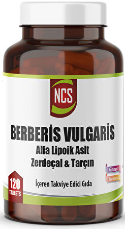  Berberis Vulgaris Alfa Lipoik Asit Tarçın Zerdeçal 120 Tablet