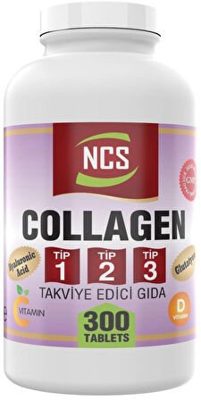 Collagen (Kollajen) 1000 MG Tip 1 - 2 - 3 Glutatyon Vitamin C 300 tablet