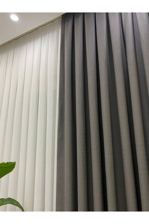 Açık Gri Keten Fon Perde – 1/3 Sık Pileli, Dökümlü Ve Şık Görünüm