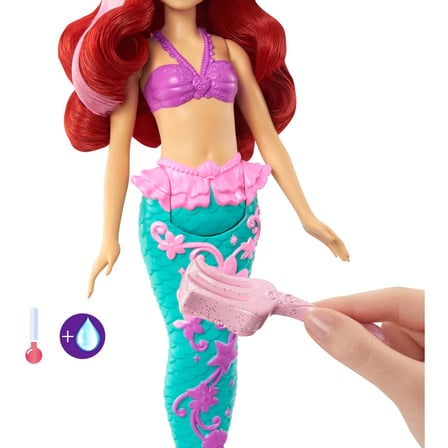 Mattel Oyuncak Disney Prenses Muhteşem Renk Değiştiren Saçlı Deniz Kızı Ariel Bebek HLW00