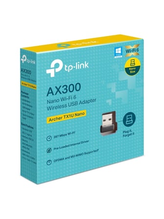 Tp-Link Archer Tx1U Nano Wifi 6 Kablosuz Usb Adaptör Ax300