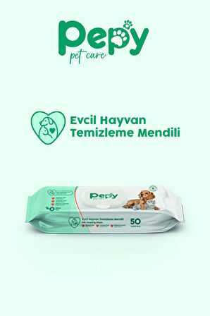 Kedi Ve Köpek Kullanımına Uygun Evcil Hayvan Temizleme Mendili 3 paket 150 Adet