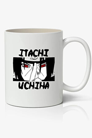 İtachi Uchiha Naruto Temalı Beyaz Kupa Bardak Sevgiliye Arkadaşa Hediye