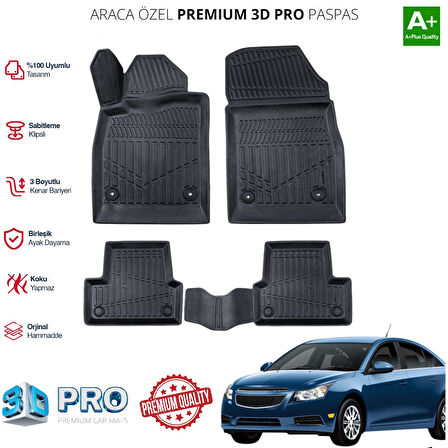 CRUZE ARACA ÖZEL 3D PASPAS 2008 2009 2010 2011 2012 2013 2014 2015 2016 2017 2018 2019