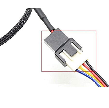 4596 Sata Power To Fan Çevirici 2 Port Y Pin PWM Çoklayıcı Splitter Fan Kablosu