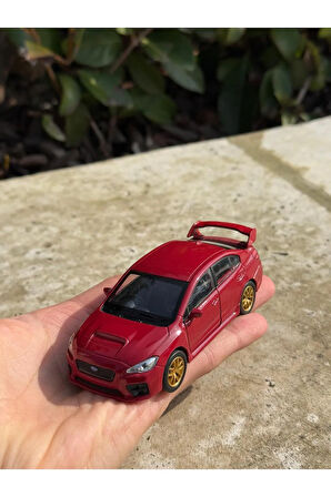 Subaru İmpreza Koleksiyon Metal Araba 12cm Lüks Araba Kırmızı Oyuncak Araba Model Araba