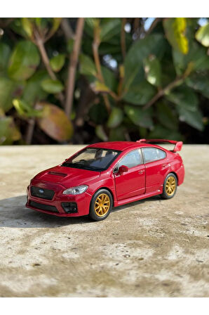 Subaru İmpreza Koleksiyon Metal Araba 12cm Lüks Araba Kırmızı Oyuncak Araba Model Araba