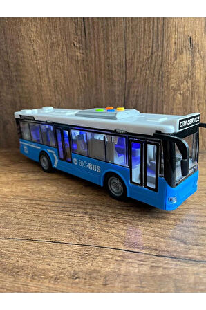 Sesli Işıklı Oyuncak Otobüs Şehir Otobüsü Kırılmaz Büyük Oyuncak Yolcu Otobüsü Kapılar Açılır