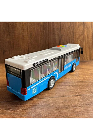 Sesli Işıklı Oyuncak Otobüs Şehir Otobüsü Kırılmaz Büyük Oyuncak Yolcu Otobüsü Kapılar Açılır