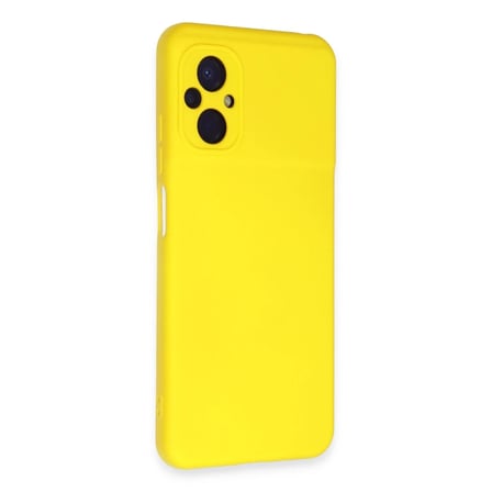 Xiaomi Poco M5 Kılıf Nano içi Kadife Silikon - Sarı