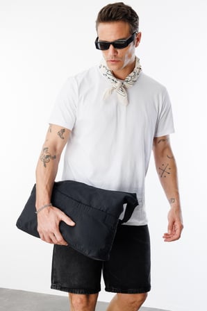 Erkek T-shirt %100 Pamuk Regular Fit Standart Kesim Bisiklet Yaka Basic Tişört BASIC-t-shirt1