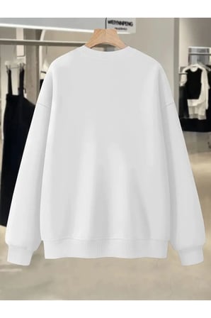 Unisex Original Baskılı Bisiklet Yaka Sweatshirt
