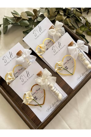 Magnet ve Nikah Şekeri Hediyelik 5 Adet Nikah, Kına, Söz, Nişan Hediyelik