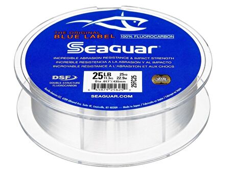 0.285mm Seaguar Blue Label %100 Fluoro Carbon Misina 22.9 metre