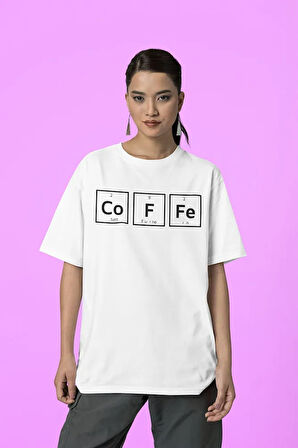 Özel Tasarım Coffe Baskılı Unisex Tişört, Oversize Tişört