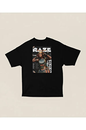 Razee Duelist Baskılı Unisex Oversize Valoorant Tişört