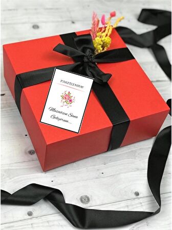 Paketlendim Müsaitsen sana geliyorum 5x7 Teşekkür Kartı 50 Adet