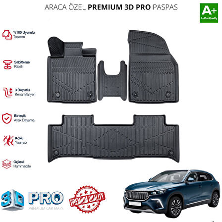 TOGG T10X ARACA ÖZEL 3D PASPAS 2023 2024 2025 2026