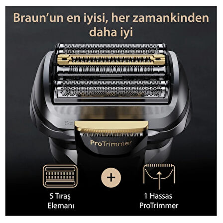 Braun Series 9 Pro Plus Islak Ve Kuru Tıraş Makinesi +Braun ExactFit  Koldan Dijital Tansiyon Aleti HEDİYE