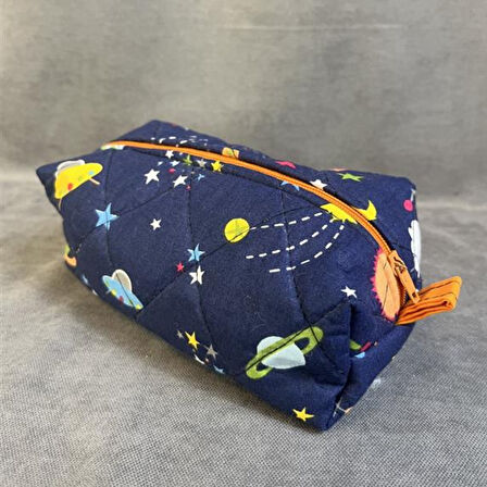 Uretti - Ege 7366 El Yapımı Pamuk Kumaş Kalemlik / 10cm x 18 Cm