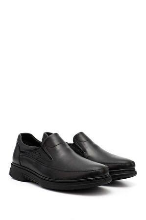 Siyah Hakiki Deri Comfort Ayakkabı