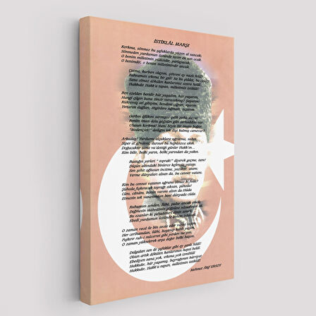 İstiklal Marşı Dekoratif Duvar Tablosu-6466