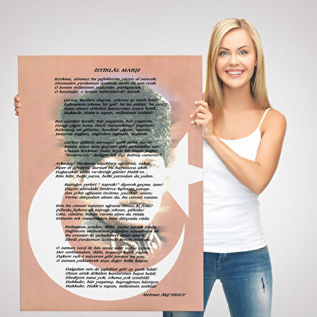 İstiklal Marşı Dekoratif Duvar Tablosu-6466