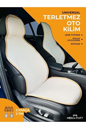 Meka Part Oto Koltuk Koruyucu Kılıf 2 Parça Universal Ön Koltuklar %100 Pamuk