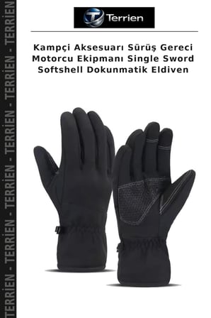Kampçi Aksesuarı Sürüş Gereci Motorcu Ekipmanı Single Sword Softshell Dokunmatik Eldiven