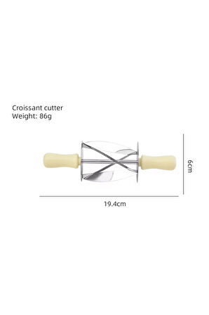 üçgen hamur kesme aparatı döner kruvasan ve elmalı kurabiye hamuru kesme aleti pasta börek kesme