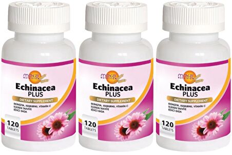 Echinacea Plus 3x120 Tablet Ekinezya Kuşburnu Vitamin C Vitamini