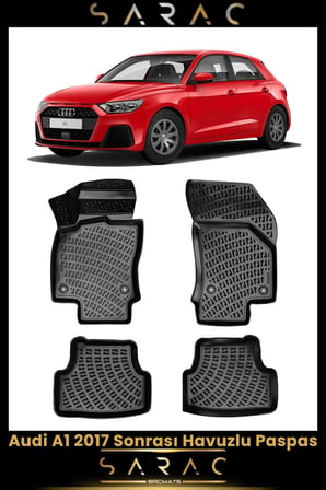 Audi A1 2020 Model Araca Özel 3d Havuzlu Paspas