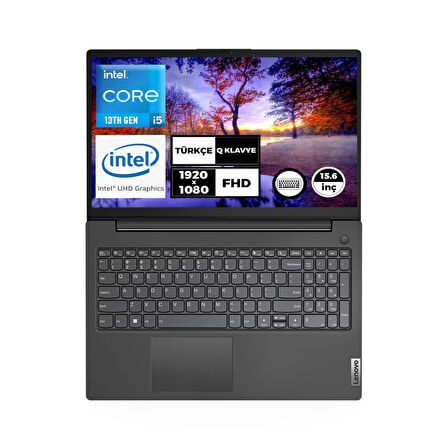 Lenovo V15 G4 IRU Intel Core i5-13420H 16GB 512GB SSD 15.6" FHD Freedos Taşınabilir Bilgisayar 83A10091TR004