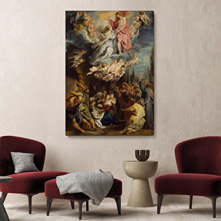Bakire Taç Giyme TörenTablosu - Coronation of the Virgin 1644 Diego Velázquez -6473