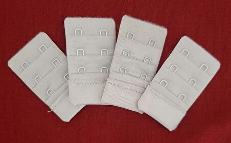 Kadın 2'li Kanca Sütyen Uzatma Kopçası Agraf/ek Aparatı Seti 4'lü Paket