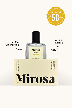 Mirosa Bomb Selective Dinlendirilmiş Kalıcı Kadın Parfümü Bombshell Premium EDP 50ml S102