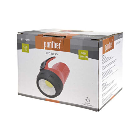 PANTHER PT-7109 KIRMIZI EL FENERİ