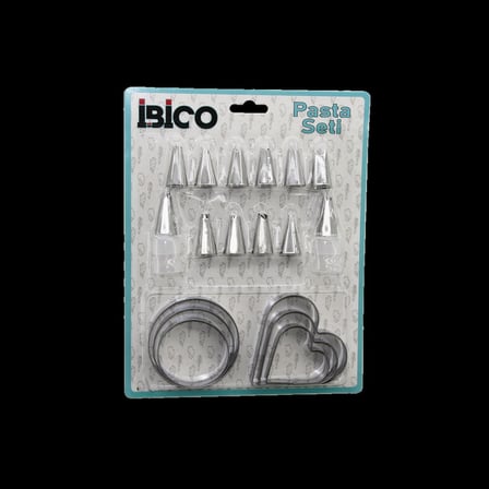 Metal Pasta Süsleme Uç ve Kurabiye Kalıbı Seti